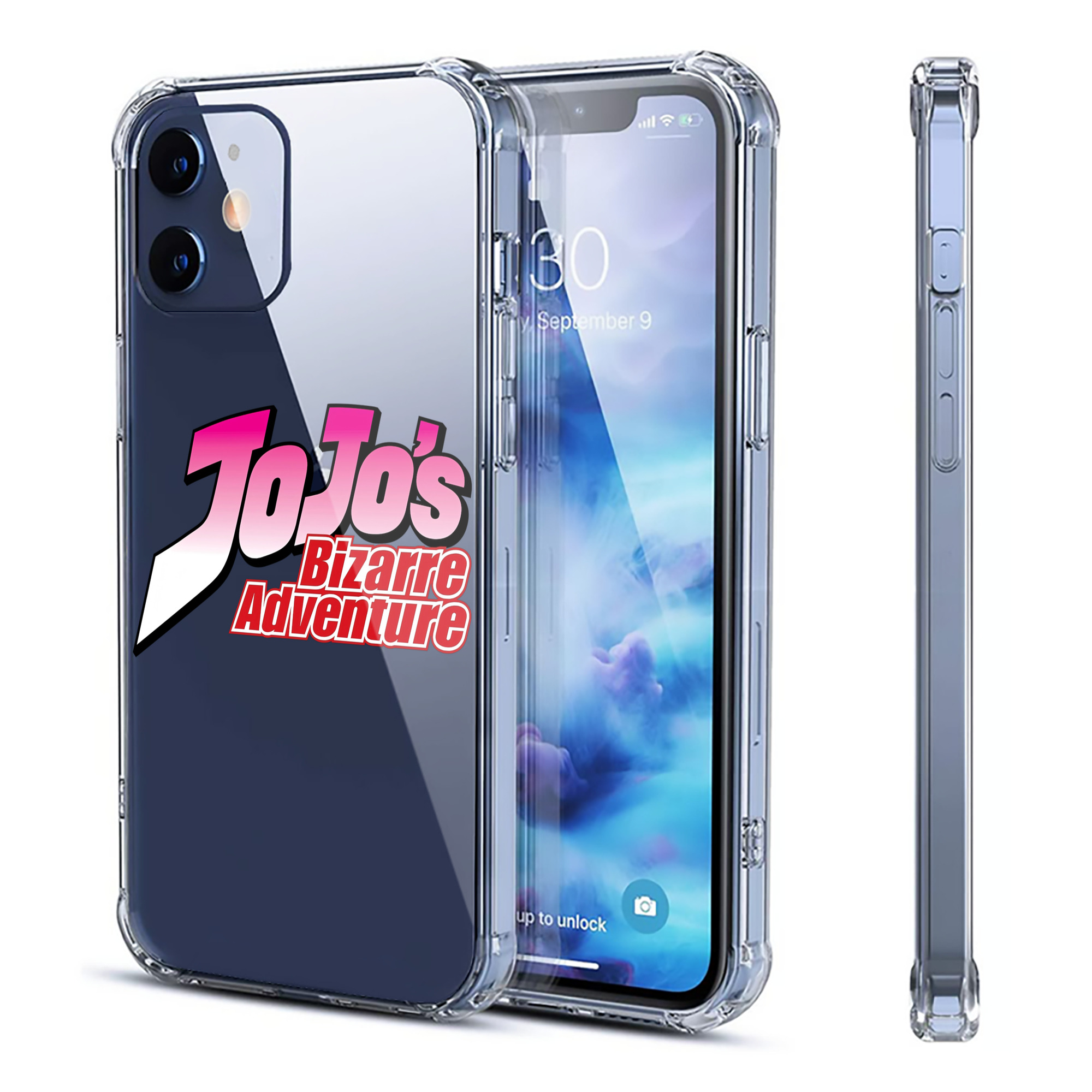 （画像用） ジョジョの奇妙な冒険 JoJo's Bizarre Adventure 【iPhone 12シリーズ対応】透明スマホケース（クリアソフトケース）